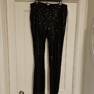 Black Sequin Pants